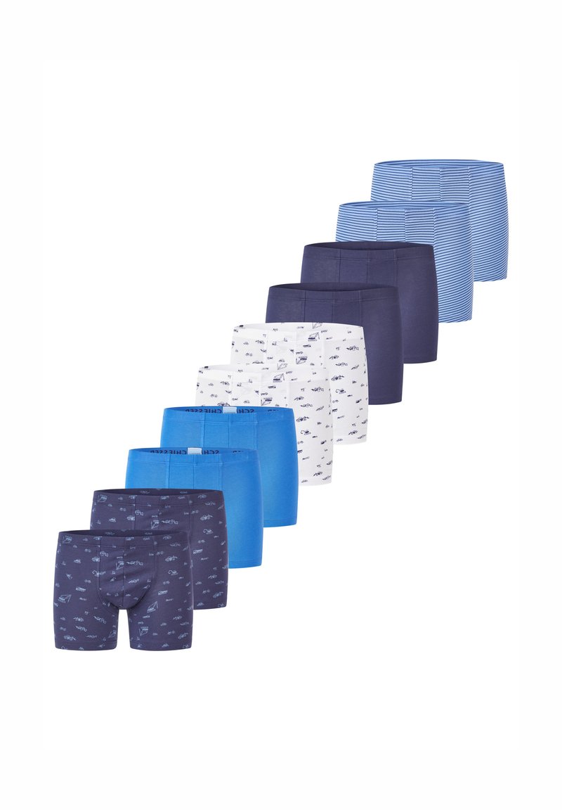 Schiesser 10ER PACK - Panties - blau weiß gem bagger