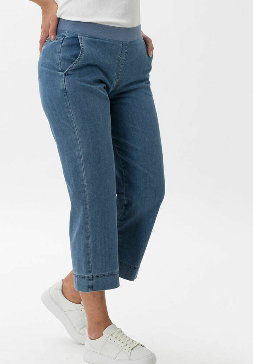 BRAX PAM CULOTTE - Relaxed fit jeans - bleached/light blue - Zalando.de
