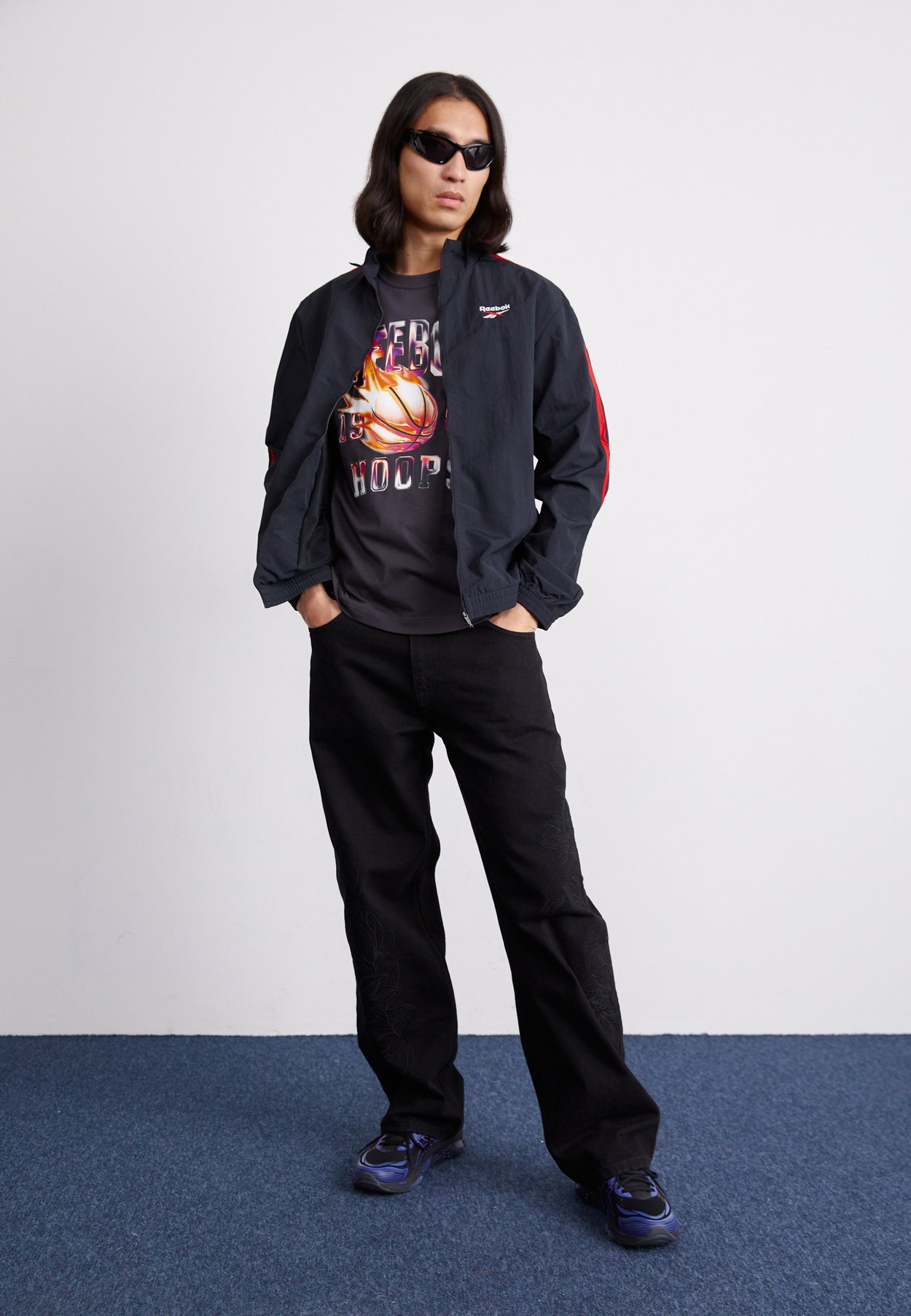 BASKETBALL ON FIRE TEE