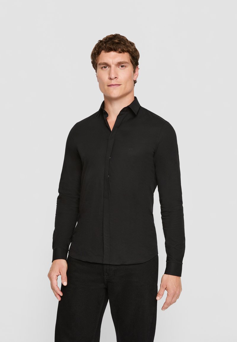 Calvin Klein Tailored SLIM SHIRT - Camisa - black