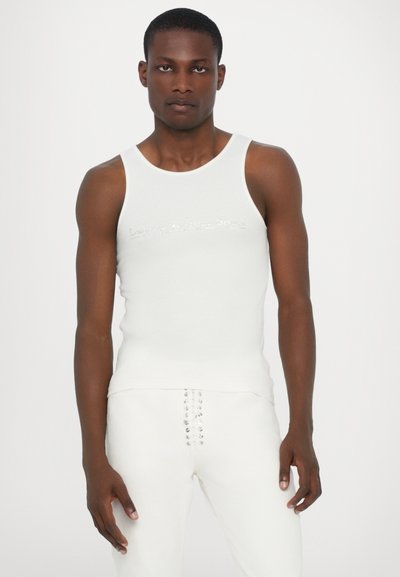 Ludovic de Saint Sernin CRYSTAL LOGO TANK UNISEX - Top - white