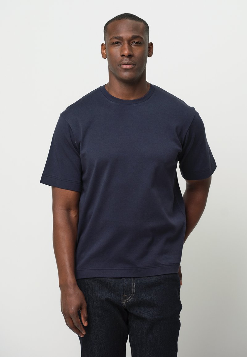 PROFUOMO SHORT SLEEVE - T-shirt - bas - navy