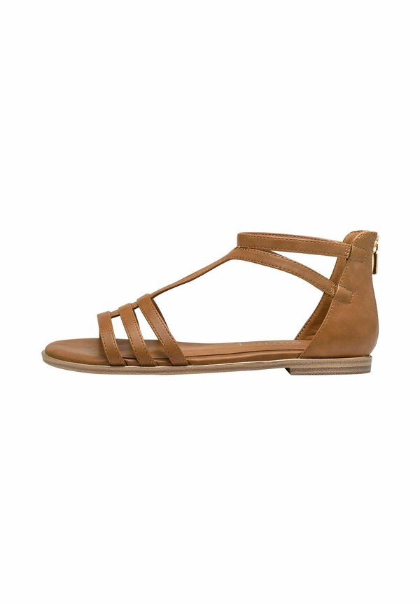 Riemensandalette - cognac