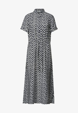 Street One, MIDI-KLEID MIT ZICK-ZACK-MUSTER - Shirt dress - deep blue