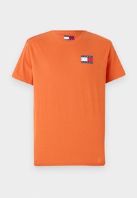 SLIM ESSENTIAL FLAG TEE - T-shirt imprimé - voyager orange