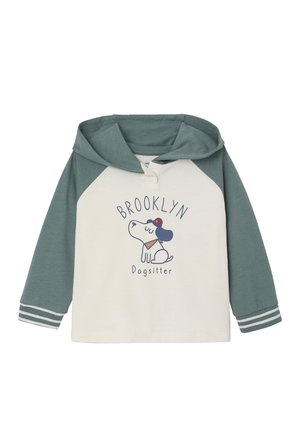 MIT KAPUZE & HUNDEMOTIV BROOKLYN DOGSITTER - Hoodie - grün