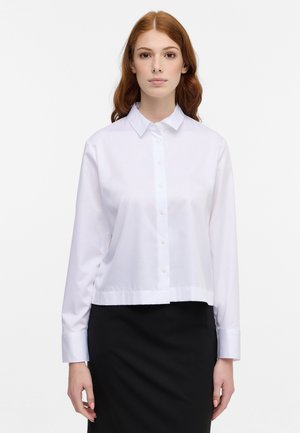 SATIN SHIRT - OVERSIZE FIT - Camicia - weiß