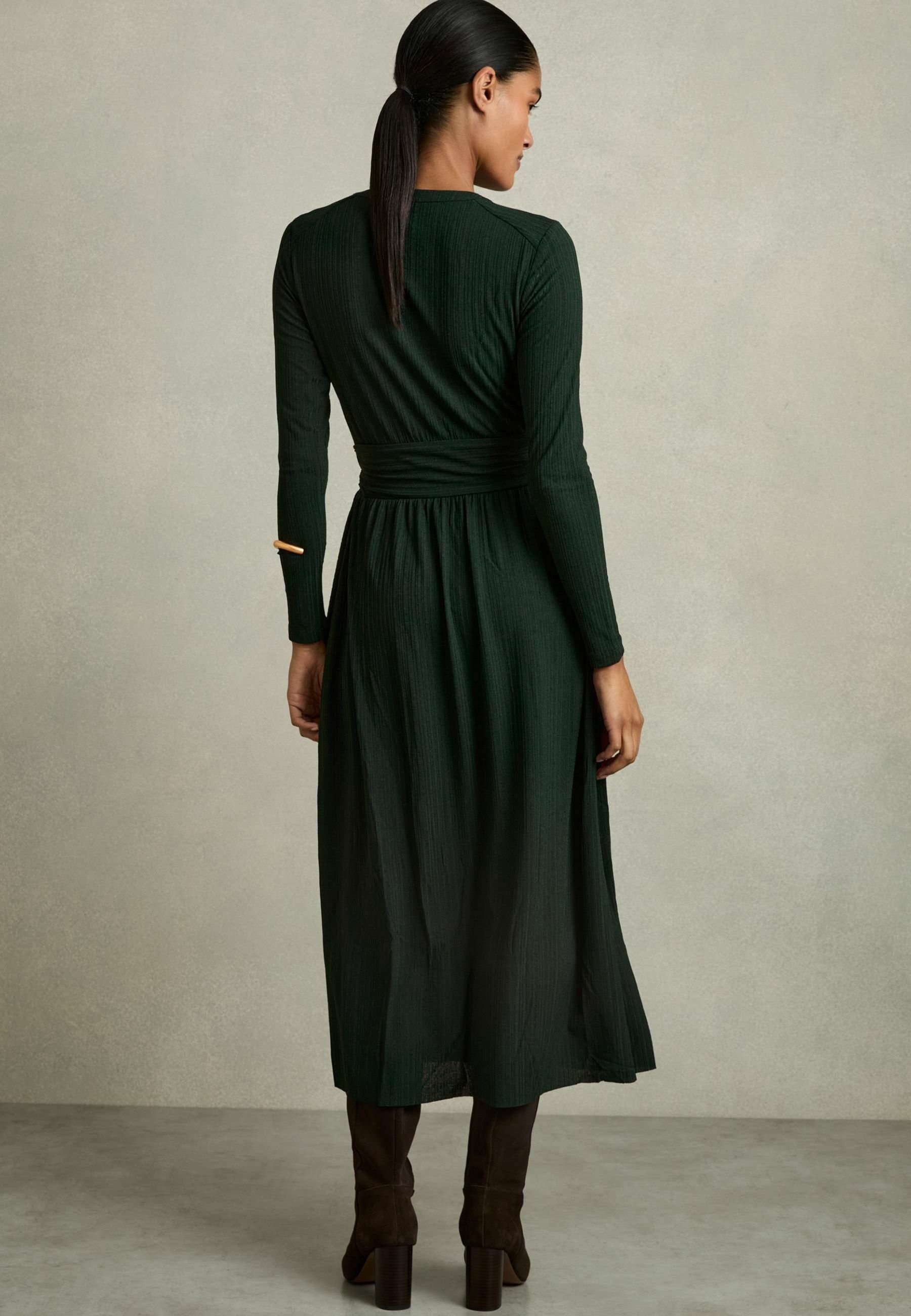 Reiss REGULAR FIT - MABEL LONG-SLEEVE BELTED MIDI - Shirt