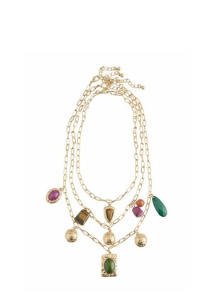 Next, LAYERED CHARM CHAIN NECKLACE . - Halskette - gold tone