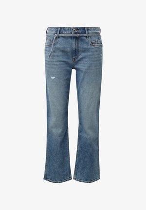 s.Oliver CROPPED KAROLIN MID STRAIGHT LEG - Straight leg jeans - blau