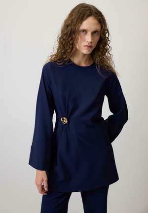 WITH ACCESSORY - Camicetta - navy blue