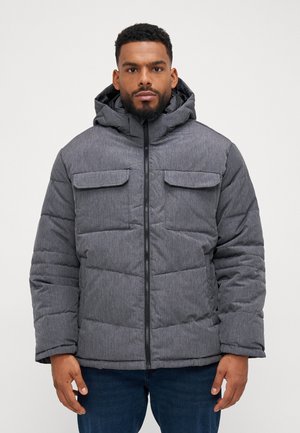 JJBUILD PUFFER JACKET - Winter jacket - dark grey melange