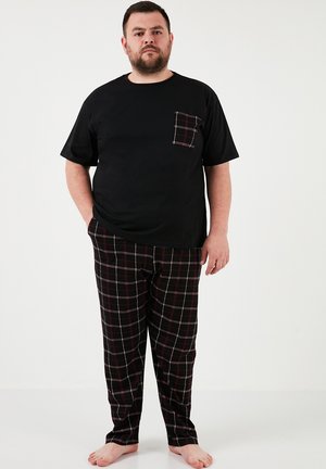 PLUS SIZE - Nachtwäsche Set - black