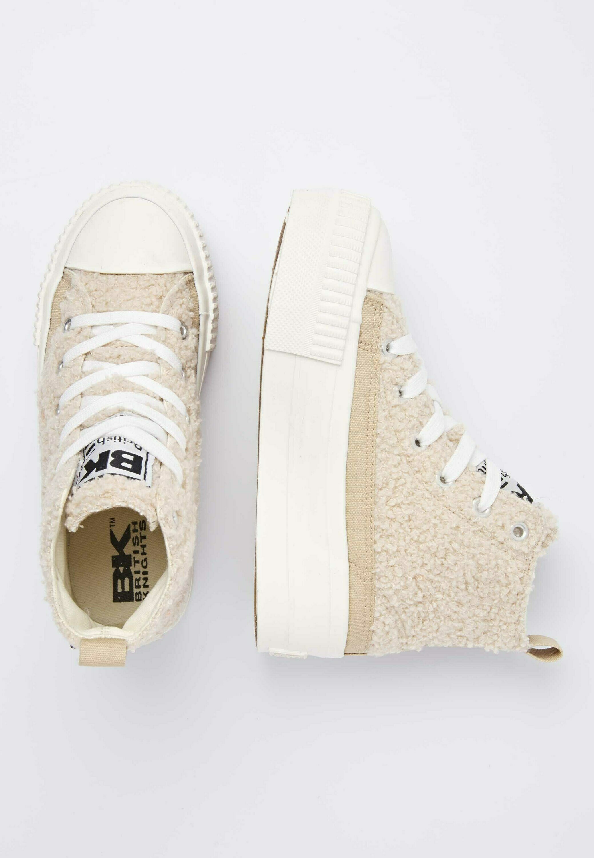 British Knights KAYA MID - Sneakers hoog - beige / white/Beige - Zalando.nl