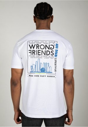 ABU DHABI - Print T-shirt - wit