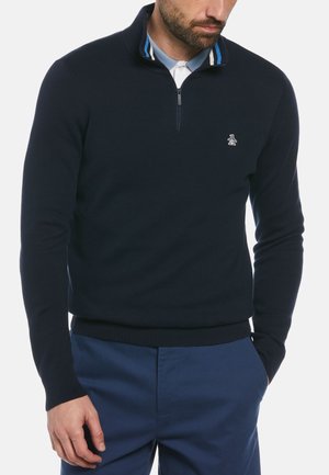 ZIP TIPPED  - Long sleeved top - dark sapphire
