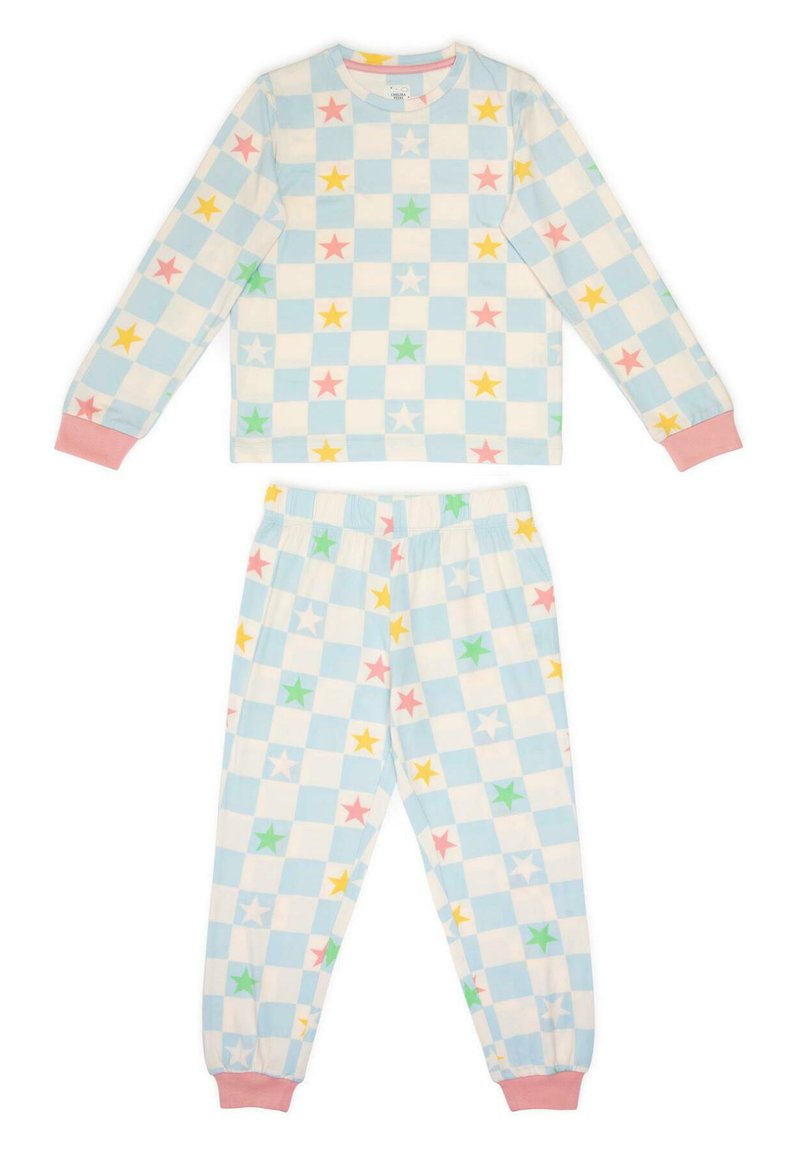 Chelsea Peers CHECKERBOARD STAR SET - Pyjama set - blue - Zalando