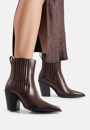 Kaubojske/motorističke gležnjače - dark brown