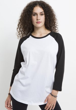 CLASSIC 3/4 SLEEVE - Long sleeved top - white black