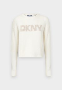 TINSEL LOGO CREW NECK SWEATER - Neule - ivory/gold