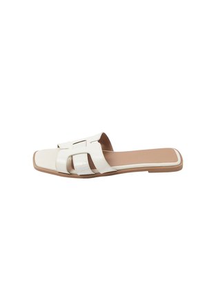 Yours Clothing, WIDE FIT SANDALS - Slip-on sandaler - white