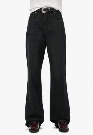 Superdry & Co, VINTAGE WIDE - Jean flare - wolcott black stone