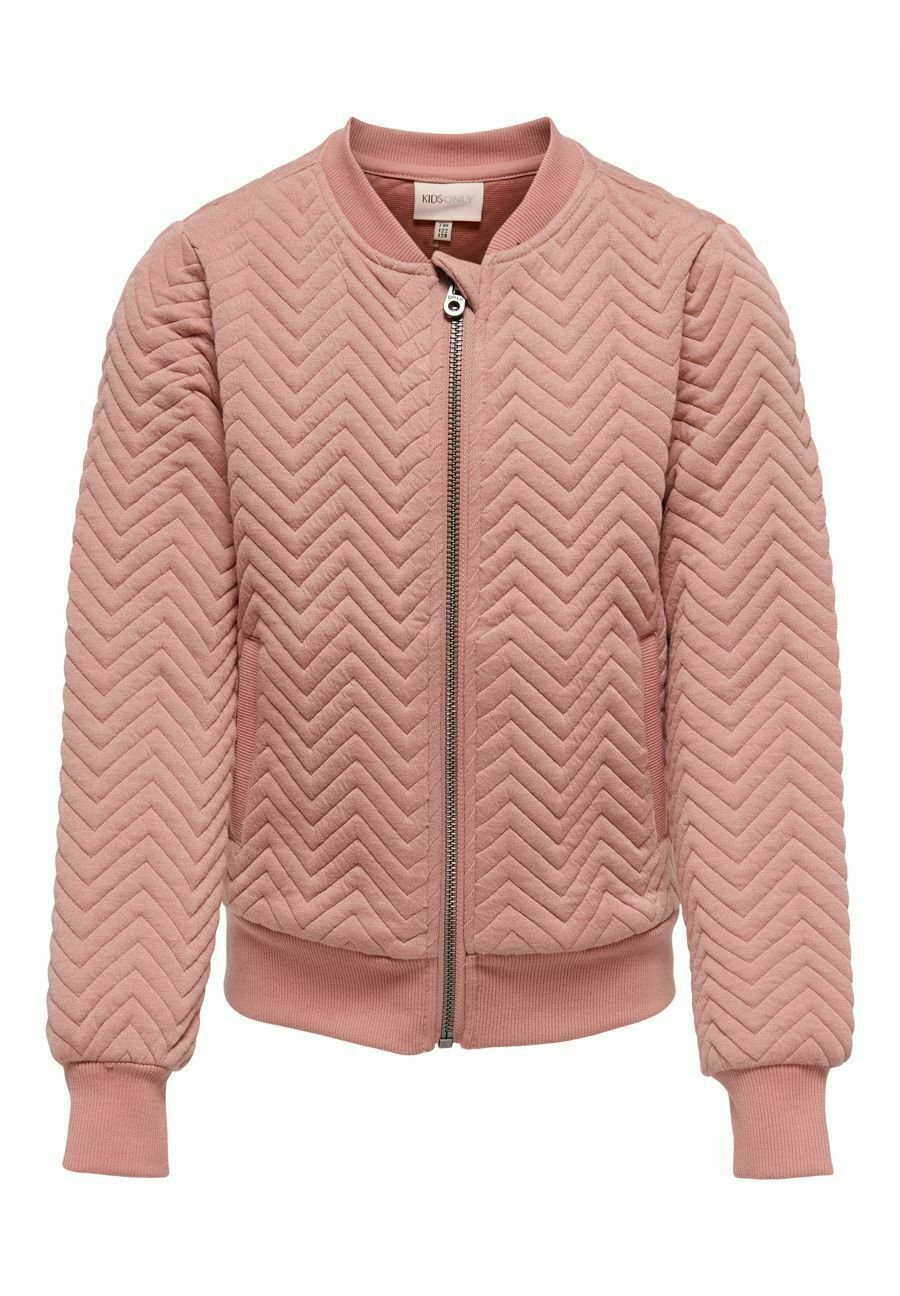 red quilted bomber jacket