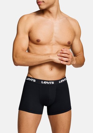 Levi's®, LEVIS HERREN BOXERSHORTS REPEAT LOGO BOXER UNTERWÄSCHE PANTS 4-ER PACK  - Kurze Boxershorts - black