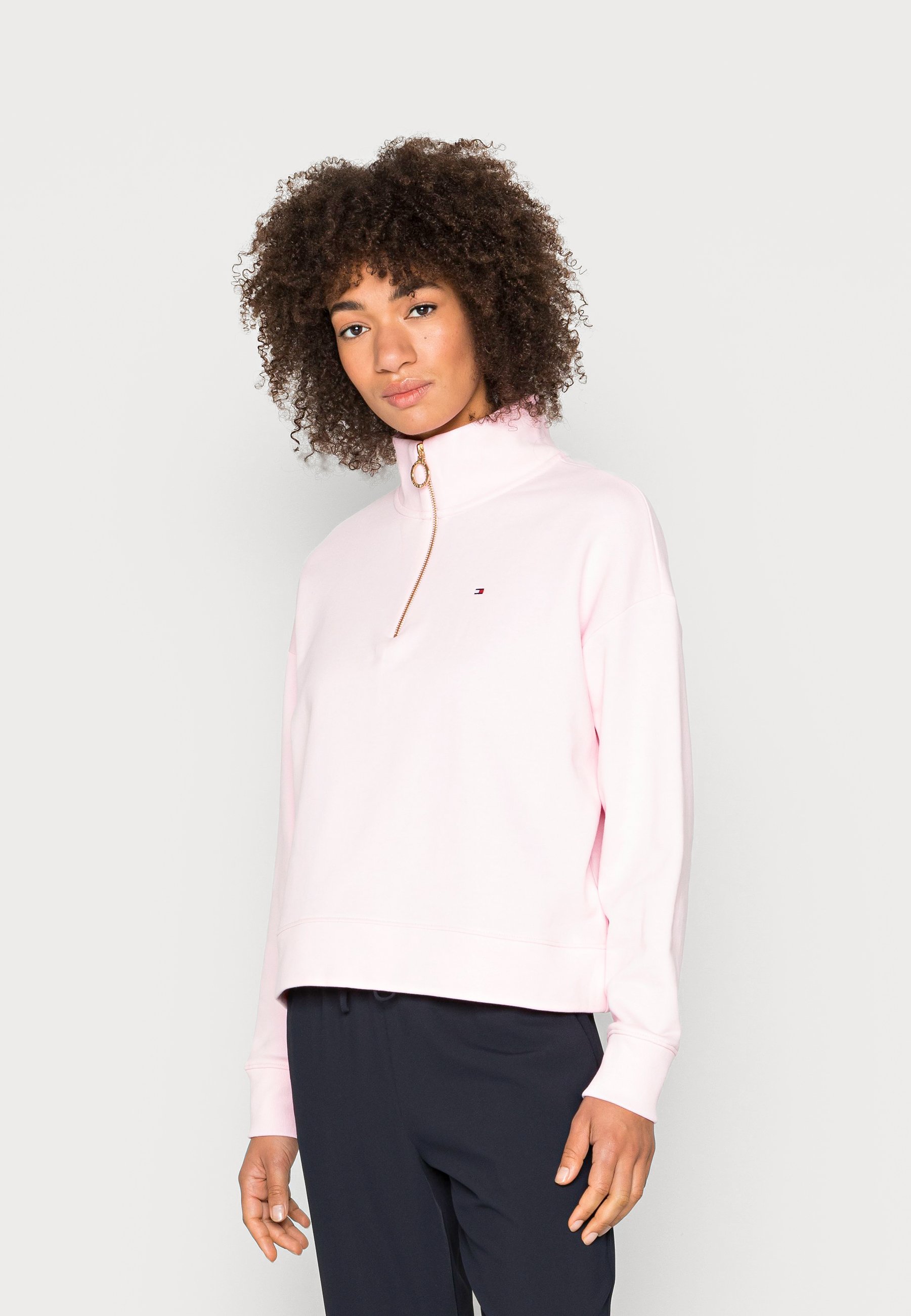 half zip sweat top