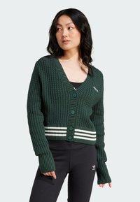 adidas Originals CARDIGAN - Casaco de malha - mineral green
