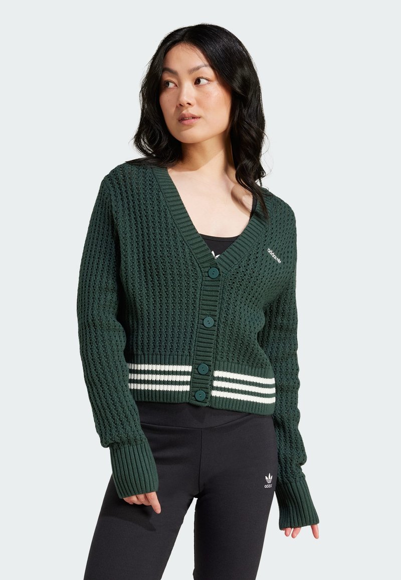 adidas Originals CARDIGAN - Casaco de malha - mineral green