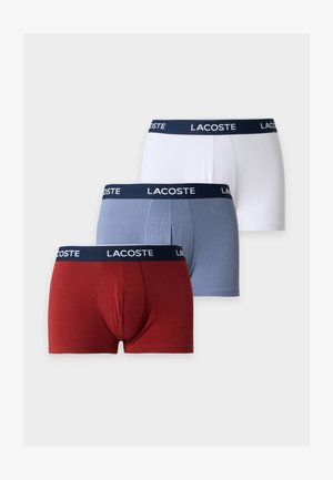 Lacoste, TRUNK 3 PACK - Боксерки - carmine/white-thistle