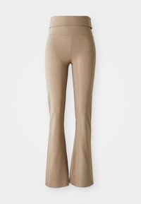 SUBLIME FOLDED FLARE PANTS - Tajice - light khaki
