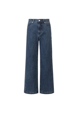 Apart WEITE MIT KRISTALLSTEINEN - Straight leg jeans - mittelblau