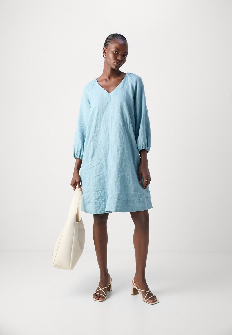 chinese dress ladies Alice Textured Polo Dress  Marine Layer