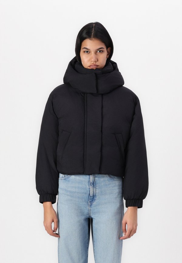 HOODED CROPPED PUFFER - Winter jacket