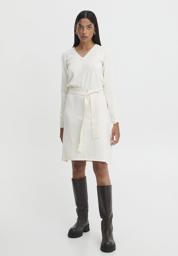 IHKAVA - Jumper dress - oatmeal melange3