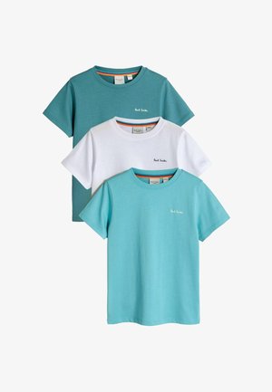 Paul Smith Junior, REGULAR FIT - SIGNATURE T-SHIRTS 3 PACK . - T-paita - blue white