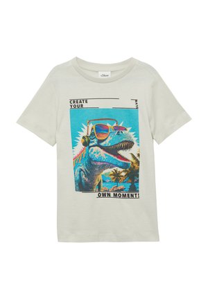 MIT FRONT - T-Shirt print - wollweiß