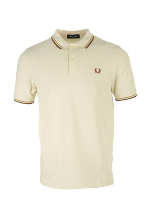 Fred Perry TWIN TIPPED  - Poloshirt - écru nid d'abeille orange