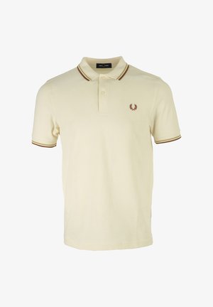 Fred Perry TWIN TIPPED - Poloshirt - écru nid d'abeille orange