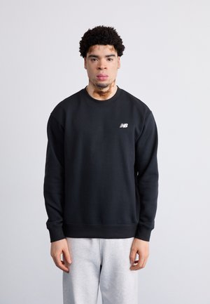LINEAR GRAPHIC FLEECE CREW - Sweatshirt - black