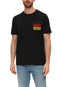 s.Oliver Camiseta estampada - schwarz