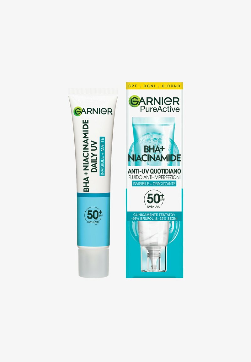 Garnier - GARNIER ANTI-UV FLUIDO QUOTIDIANO ANTI-IMPERFEZIONI, SPF 50+ - Crema da giorno - trasparente, Ingrandire