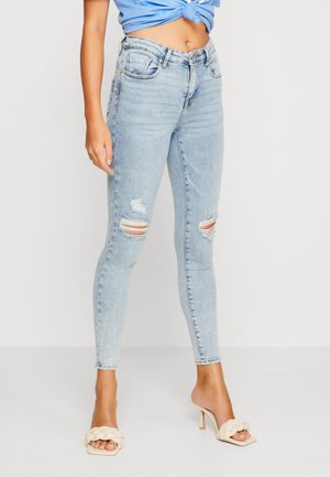 ONLY ONLPOWER MID WAIST  - Jeans Skinny Fit - light blue denim