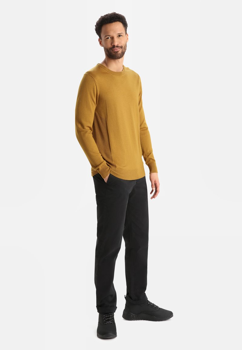Icebreaker 100 MERINO SHEARER CREWE SWEATER JUMPER CLOVE Jumper