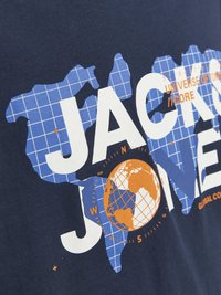 Jack & Jones JCODUST CREW NECK - Camiseta estampada - navy blazer