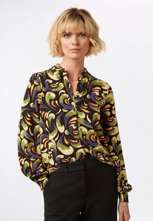 Button-down blouse - black