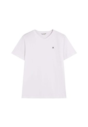 V NECK  - Camiseta básica - white