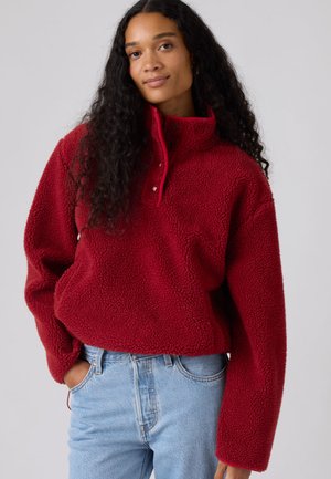 KASEY  - Felpa in pile - rhythmic red